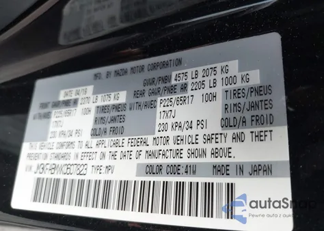 2019 Mazda Cx-5 Sport from USA, damaged, VIN JM3KFABMXK0607823